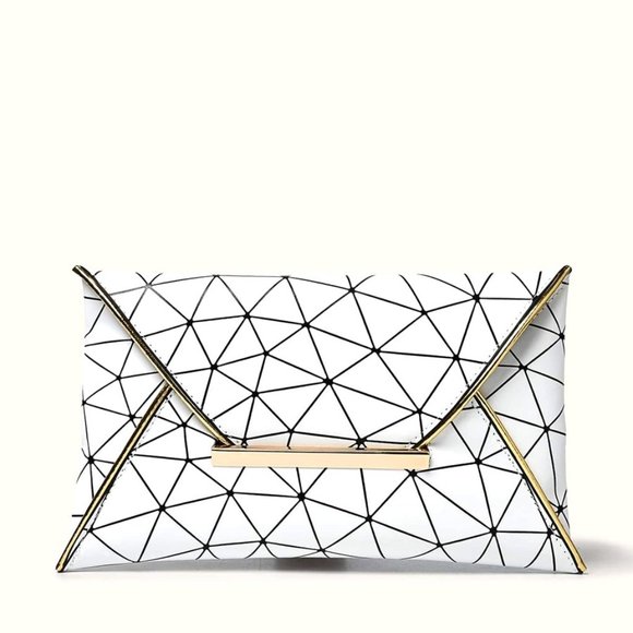 SHEIN Handbags - Geometric Graphic Clutch Bag
